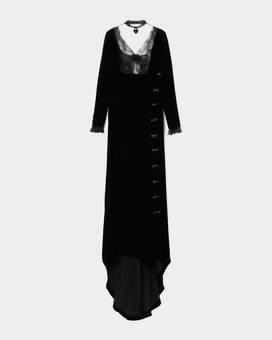 front lace velvet dress【Delivery in August 2025】