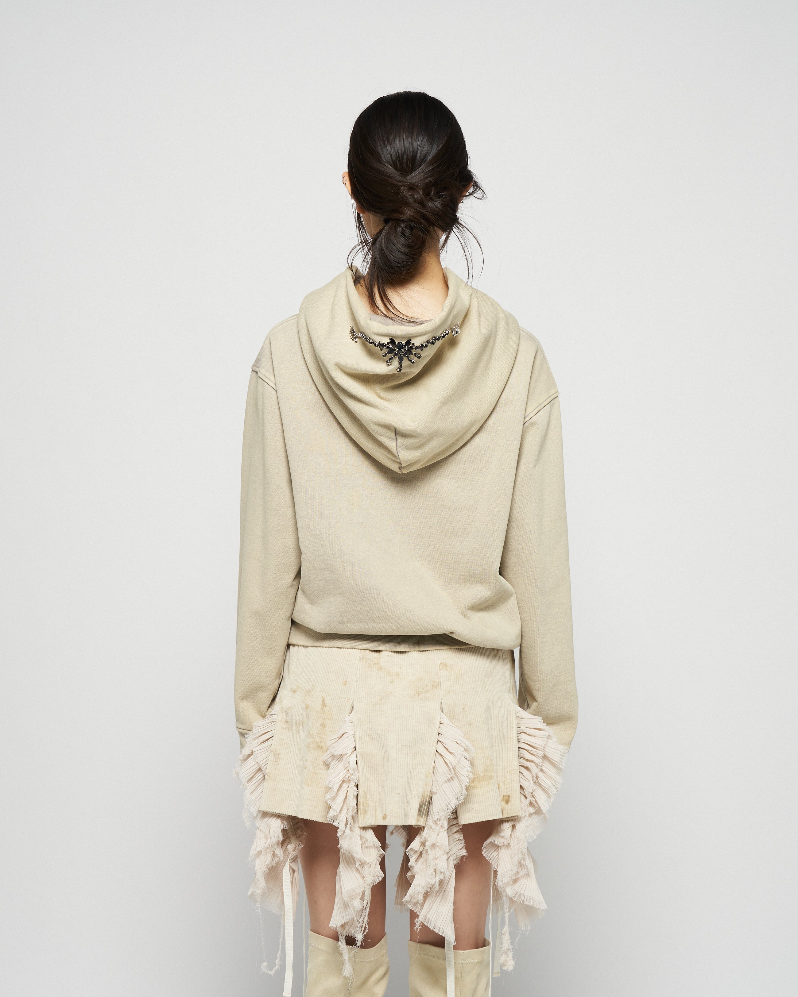 stain print frill pleated skirt【Delivery in October 2025