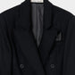seam frayed melton coat Black【Delivery in November 2025】