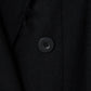 seam frayed melton coat Black【Delivery in November 2025】