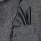 seam frayed melton coat Gray【Delivery in November 2025】