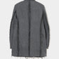 seam frayed melton coat Gray【Delivery in November 2025】