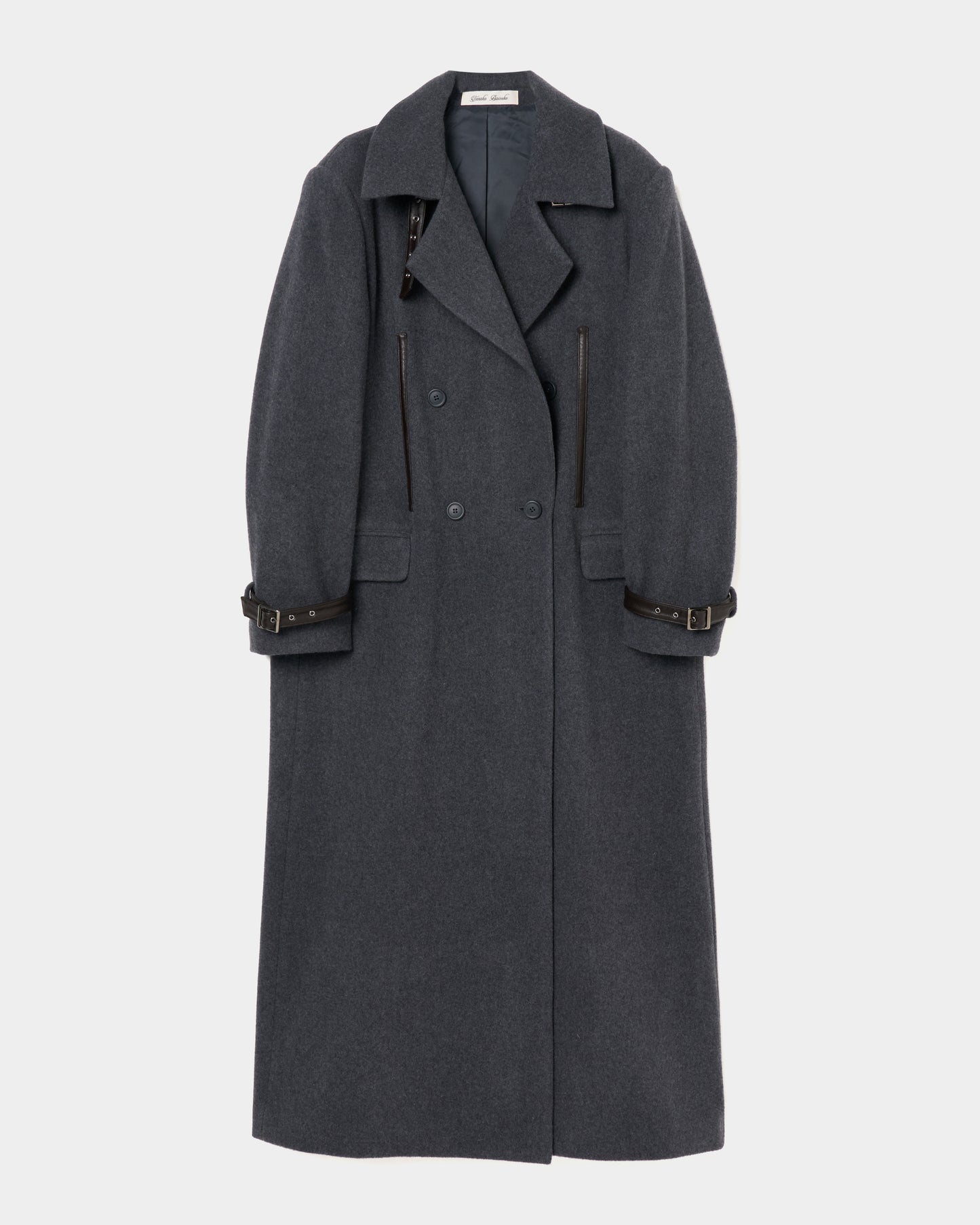 lace up soutien collar coat Gray【Delivery in November 2025】