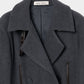 lace up soutien collar coat Gray【Delivery in November 2025】