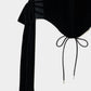 side ribbon velvet corset【Delivery in November 2025】