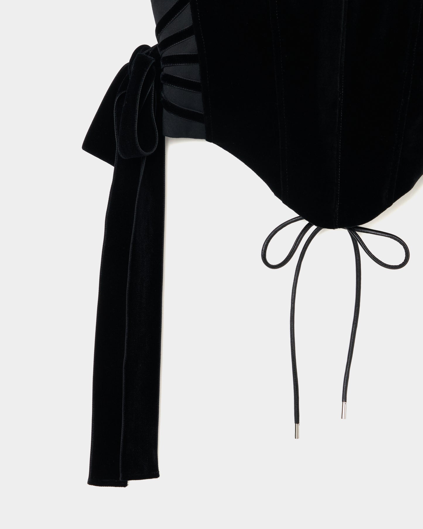 side ribbon velvet corset【Delivery in November 2025】