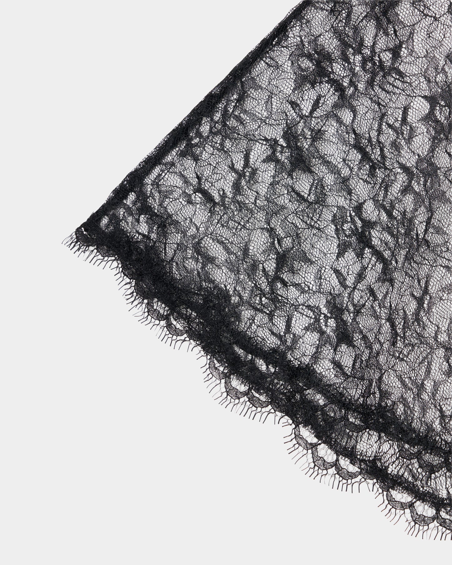 flower lace velvet ribbon cape Black【Delivery in November 2025】