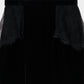flower lace black velour skirt【Delivery in November 2025】