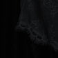 flower lace black velour skirt【Delivery in November 2025】
