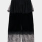 flower lace black velour skirt【Delivery in November 2025】