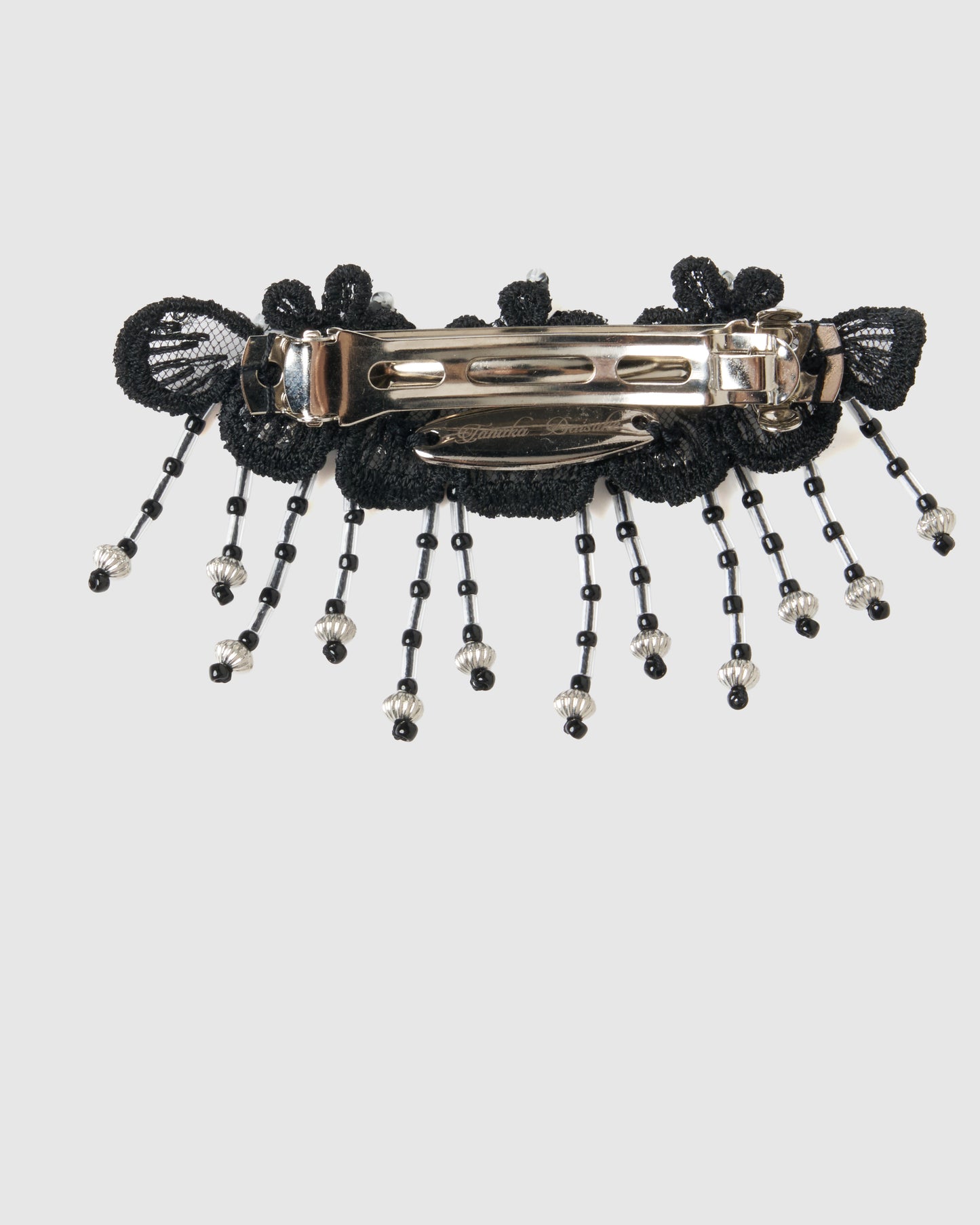 snow bijou mini barrette Black【Delivery in November 2025】