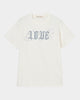 LOVE sparkle T-shirt White × Silver【stock】