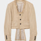 U neck fringe tweed jacket【Delivery in March 2026】