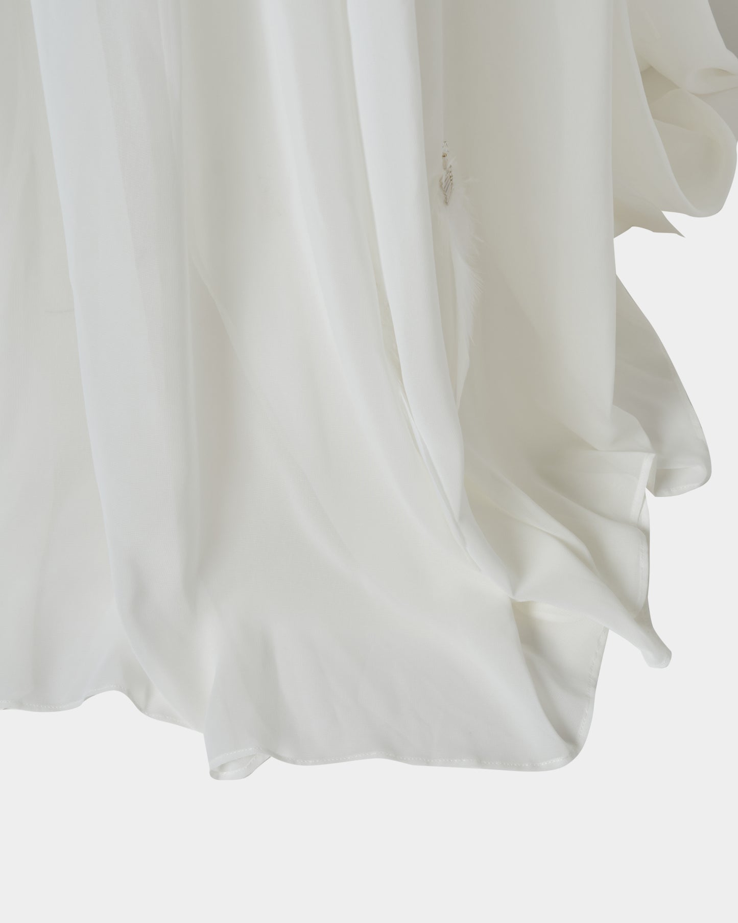 feather chiffon long skirt【Delivery in March 2026】