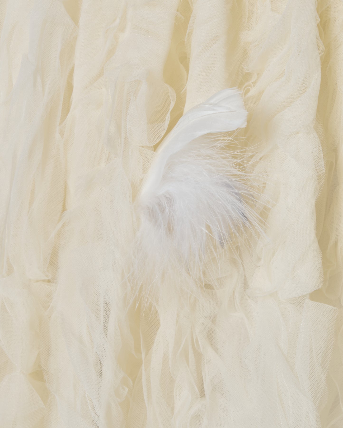 fluffy feather long skirt【Delivery in March 2026】