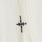 cross embroidery shirring shirt Off white【Delivery in February 2026】