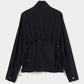 ribbon tulle embroidery wind breaker Black 【Delivery in January 2026】