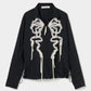 ribbon tulle embroidery wind breaker Black 【Delivery in January 2026】