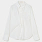 wave tuck lumen embroidery shirt White【Delivery in January 2026】