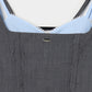 seam frayed bustier tops Gray【Delivery in February 2026】