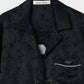 Wild bloom beads embroidery open collar shirt Black【Delivery in March 2026】