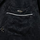 Wild bloom beads embroidery open collar shirt Black【Delivery in March 2026】