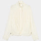 ribbon tulle embroidery wind breaker White 【Delivery in January 2026】