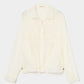 ribbon tulle embroidery wind breaker White 【Delivery in January 2026】