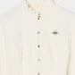 back curtain cropped blouse Off white【Delivery in January 2026】