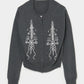 ribbon knight bijou embroidery cardigan Heather gray【Delivery in February 2026】