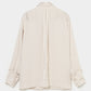 pin tuck frilled shirt Ivory【Delivery in January 2026】