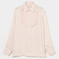 pin tuck frilled shirt Shell pink【Delivery in January 2026】