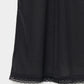 lazy ribbon sheer camisole Black【Delivery in February 2026】