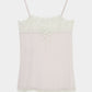 lazy ribbon sheer camisole Smoke green【Delivery in February 2026】