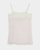 lazy ribbon sheer camisole Smoke green【stock】