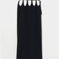hanging straight skirt Black【Delivery in February 2026】