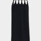 hanging straight skirt Black【Delivery in February 2026】