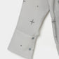 cross embroidery shirring shirt Ash gray【Delivery in February 2026】