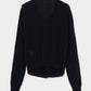 ribbon knight bijou embroidery cardigan Black【Delivery in February 2026】