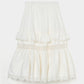 tiered lace frill skirt White【Delivery in February 2026】