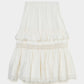 tiered lace frill skirt White【Delivery in February 2026】