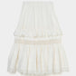 tiered lace frill skirt White【Delivery in February 2026】