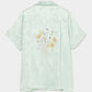 Wild bloom beads embroidery open collar shirt Mint【Delivery in March 2026】