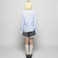 wave tuck lumen embroidery shirt Pale blue【Delivery in January 2026】