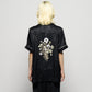 Wild bloom beads embroidery open collar shirt Black【Delivery in March 2026】