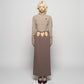hanging straight skirt Olive brown【Delivery in February 2026】