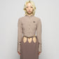 hanging straight skirt Olive brown【Delivery in February 2026】