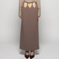 hanging straight skirt Olive brown【Delivery in February 2026】