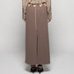 hanging straight skirt Olive brown【Delivery in February 2026】