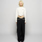 multi way ribbon tape pants Black【Delivery in February 2026】